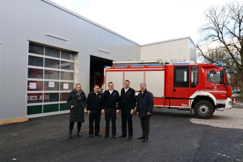 Arbeiten am Feuerwehr-Gerätehaus liegen voll im Plan