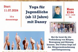 DRK Begegnungszentrum - Yoga für Jugendliche ( Kurs E49) (ab 12 Jahre)   