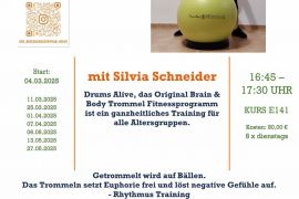 DRK - Drums Alive mit Silvia Schneider   KURS E141