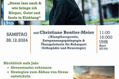 DRK- TAGESWORKSHOP „Stress lass nach &amp; wie bringe ich Körper, Geist und Seele in Einklang“